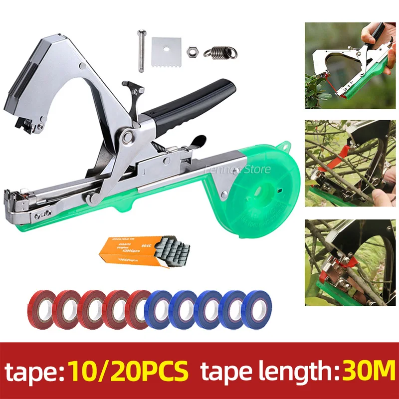 Plant Branch Tying Binding Machine 20 Tapes+1 Box of Nails Garden Tools Garter Plants Branch Hand Tying Binding Machine
Plant Branch Tying Binding Machine 20 Tapes+1 Box of Nails Garden Tools Garter Plants Branch Hand Tying Binding Machine
