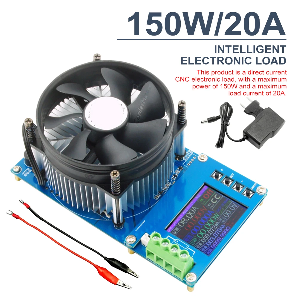 150W Digital Battery Capacity Tester Voltmeter Adjustable Constant Current Electronic Load Charger USB Ameter Meter Indicator
150W Digital Battery Capacity Tester Voltmeter Adjustable Constant Current Electronic Load Charger USB Ameter Meter Indicator