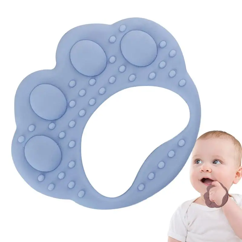 Toddler Teether Cute Dog Paw Shape Montessori Toys Teether Silicone Teething Stick Anti Dropping Wrist Hand Teethers For Birthda
Toddler Teether Cute Dog Paw Shape Montessori Toys Teether Silicone Teething Stick Anti Dropping Wrist Hand Teethers For Birthda