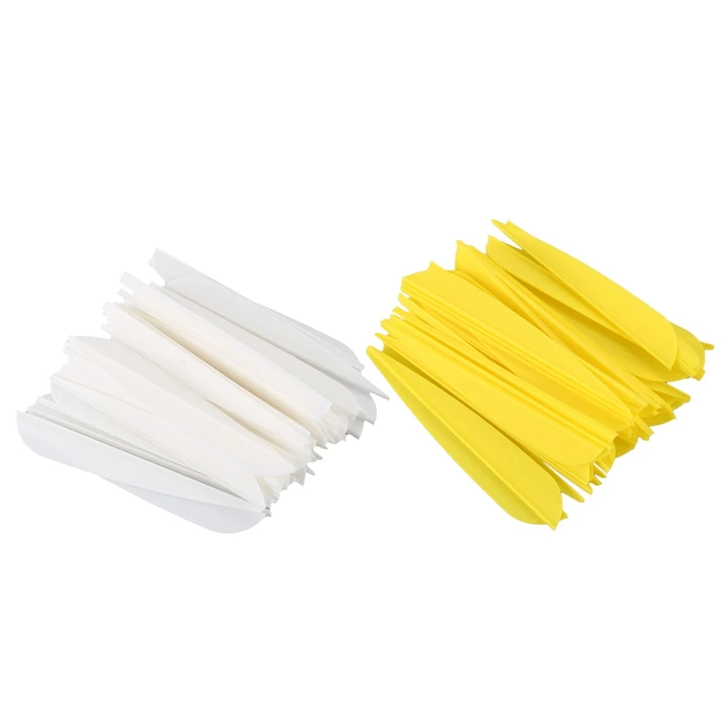 ELOS-100 Pcs Arrows Vanes 4 Inch Plastic Feather Fletching For DIY Archery Arrows, 50 Pcs White & 50 Pcs Yellow
ELOS-100 Pcs Arrows Vanes 4 Inch Plastic Feather Fletching For DIY Archery Arrows, 50 Pcs White & 50 Pcs Yellow