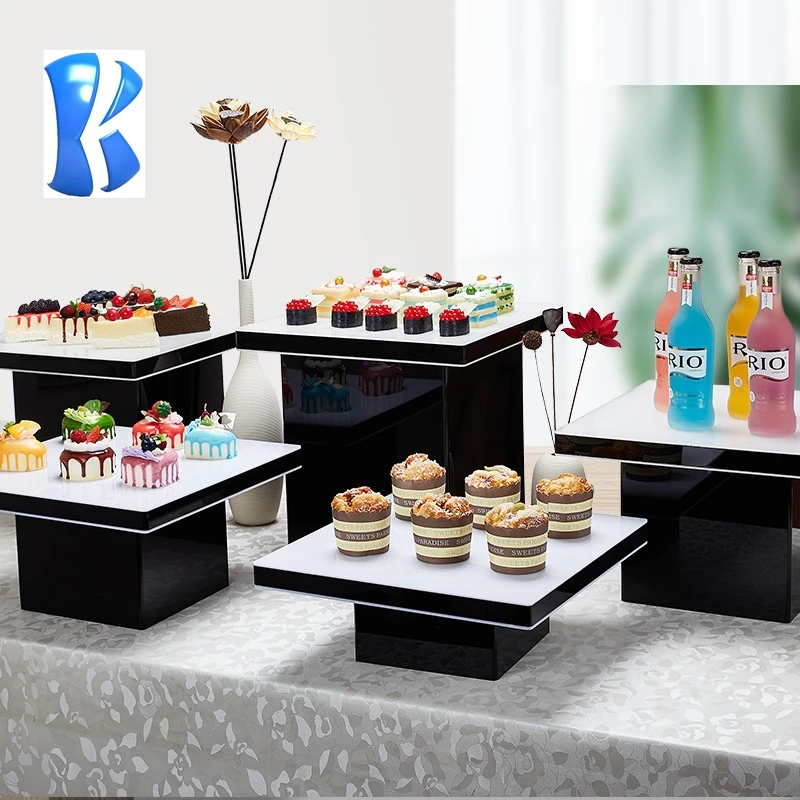 OKEY Hotel Catering Good Quality White Acrylic Buffet Display Stand for Outdoor Party
OKEY Hotel Catering Good Quality White Acrylic Buffet Display Stand for Outdoor Party
