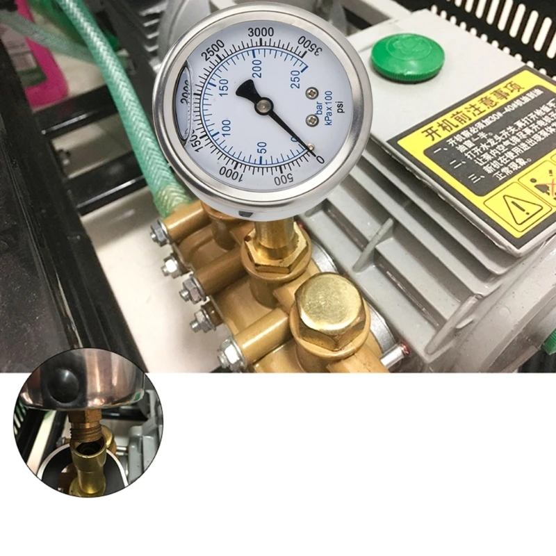 Industrial Grade Pressure Washer Gauges with Standard N14x1.5 Thread 3500psi Garden Tool Suitable for Car Washer Garden
Industrial Grade Pressure Washer Gauges with Standard N14x1.5 Thread 3500psi Garden Tool Suitable for Car Washer Garden