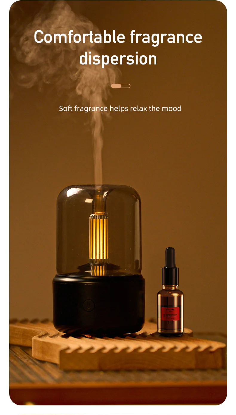Home USB Creative Candlelight Aromatherapy Machine Desktop Atmosphere Candlelight Aromatherapy Humidifier
Home USB Creative Candlelight Aromatherapy Machine Desktop Atmosphere Candlelight Aromatherapy Humidifier