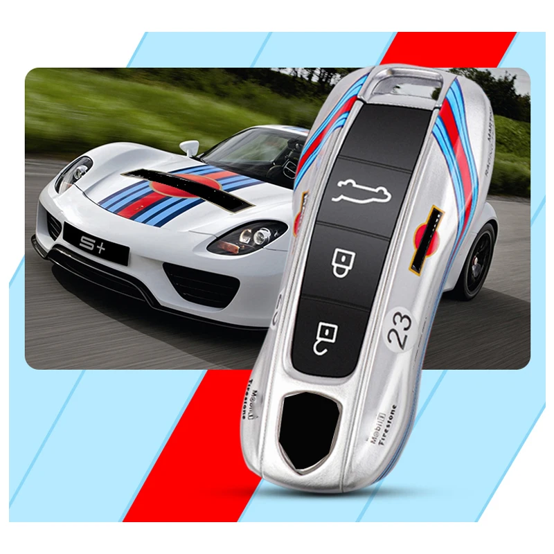 Fashion for Porsche Macan Panamera Spyder Carrera 718 Cayenne 911 Taycan Boxster Cayman for MARTINI Painted Car Key Case Cover
Fashion for Porsche Macan Panamera Spyder Carrera 718 Cayenne 911 Taycan Boxster Cayman for MARTINI Painted Car Key Case Cover