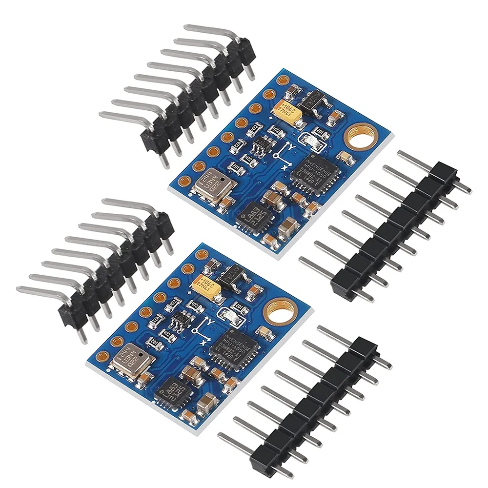 

2PCS GY-87 10DOF Module MPU6050 HMC5883L BMP180 Gyroscope Acceleration Compass Module for Arduino