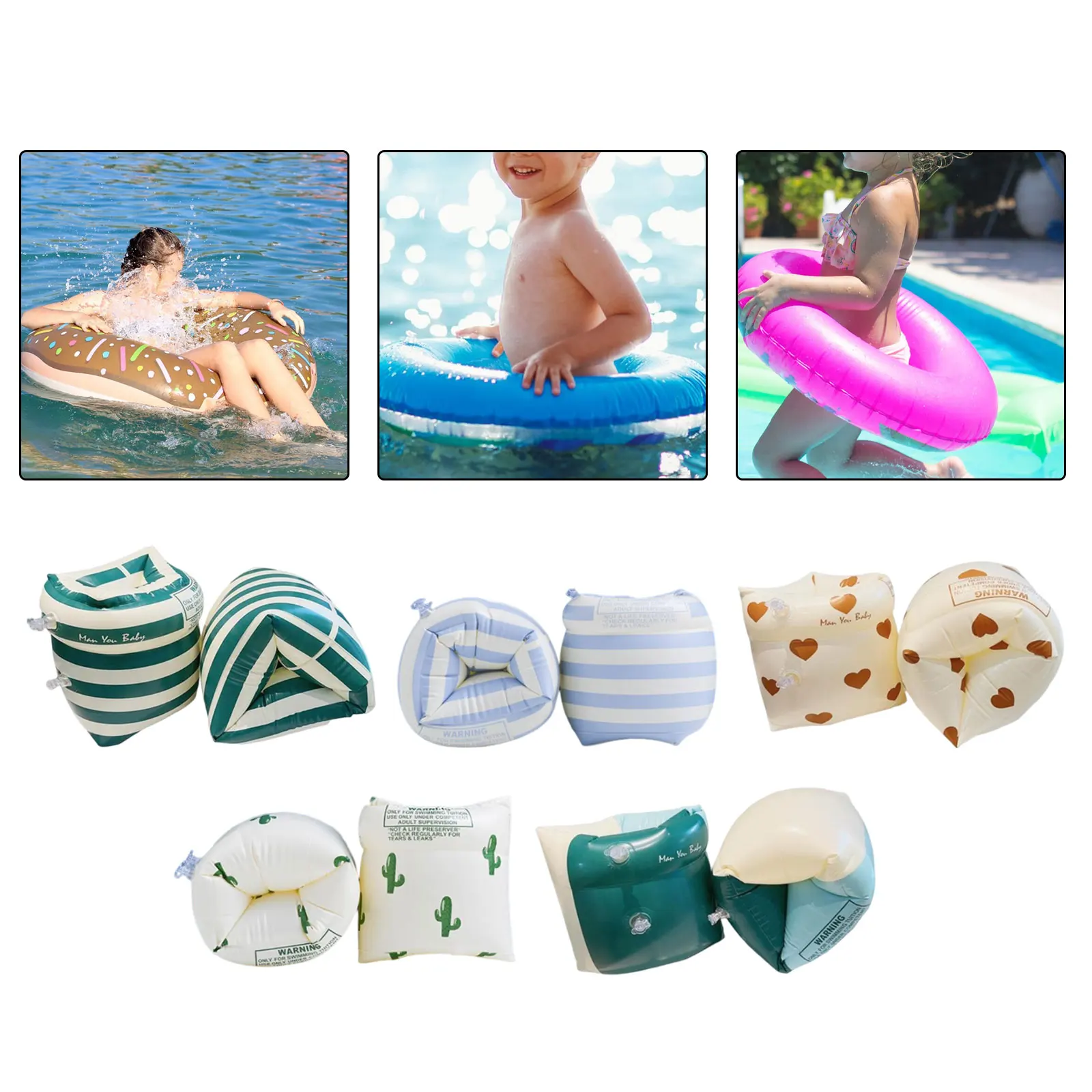 Swimming Armbands Float Sleeves for Adults Kids Summer Beach Swim Arm Bands Floating Circle Tube Armlets Pool Swimming Equipment
Swimming Armbands Float Sleeves for Adults Kids Summer Beach Swim Arm Bands Floating Circle Tube Armlets Pool Swimming Equipment