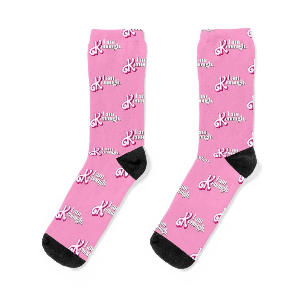 

Носки I am kдостаточные (розовые тени), забавный подарок, Детские Цветочные Носки для женщин и мужчин