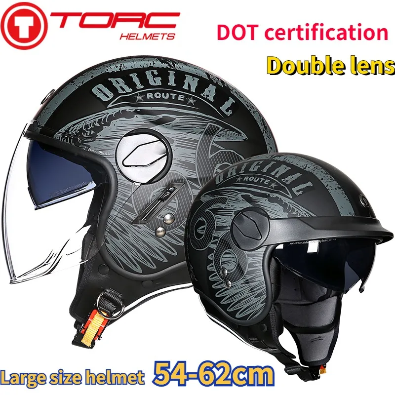 Мотоциклетный шлем TORC T595, мотоциклетный шлем с двойными полями, в стиле ретро, с сертификатом ECE, 54-62 см
Мотоциклетный шлем TORC T595, мотоциклетный шлем с двойными полями, в стиле ретро, с сертификатом ECE, 54-62 см