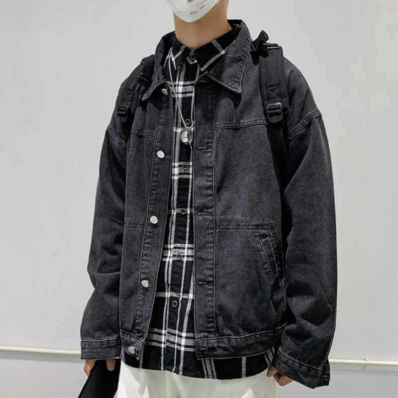 Осенняя синяя черная джинсовая куртка, мужские Модные повседневные куртки в стиле ретро, Мужская Уличная одежда, свободная куртка-бомбер в стиле хип-хоп, мужская верхняя одежда
Осенняя синяя черная джинсовая куртка, мужские Модные повседневные куртки в стиле ретро, Мужская Уличная одежда, свободная куртка-бомбер в стиле хип-хоп, мужская верхняя одежда