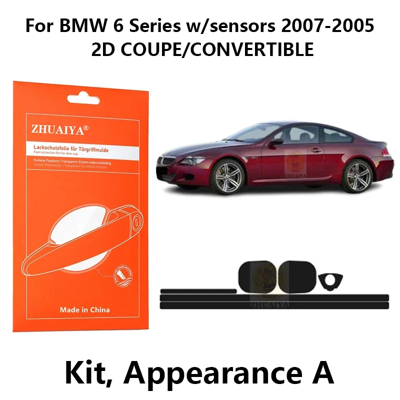 Door Edge Guards Door Handle Cup Paint Protection Film TPU PPF For BMW 6 Series w/sensors 2007-2005 2D COUPECONVERTIBLE
Door Edge Guards Door Handle Cup Paint Protection Film TPU PPF For BMW 6 Series w/sensors 2007-2005 2D COUPECONVERTIBLE