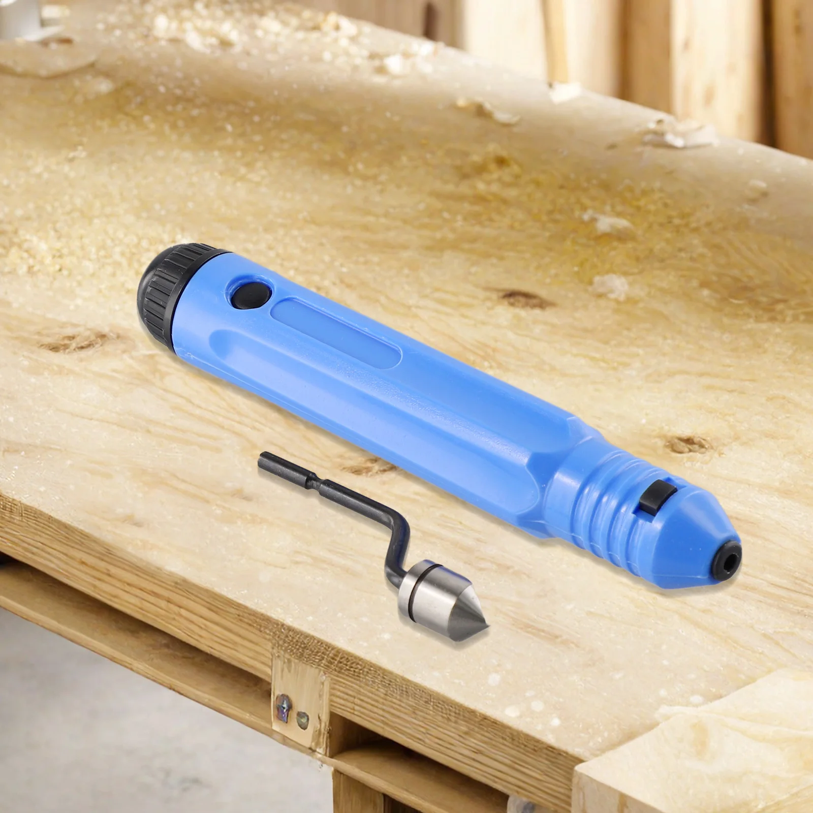 Chamfering Cutter Energy Conservation Handle Trimmer 63RC Blue Burr Handle M2 High Speed Steel Hand Burr Trimming
Chamfering Cutter Energy Conservation Handle Trimmer 63RC Blue Burr Handle M2 High Speed Steel Hand Burr Trimming