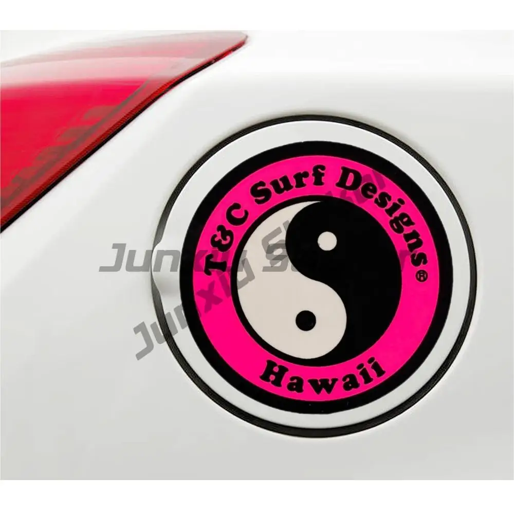 

Town And Country Surf Designs Hawaii Sticker SMALL Pink Auto Assesories Camping Cart Flavoring Stickers Car Interior Decoration