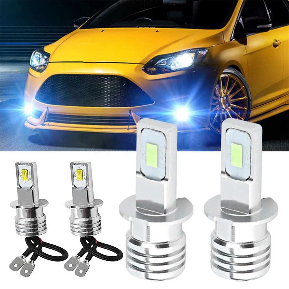 2Pcs H3 Super Bright LED Headlight Fog Light Driving Lamp Bulb Kit 6000K White 80W for Car Lights Accessories
2Pcs H3 Super Bright LED Headlight Fog Light Driving Lamp Bulb Kit 6000K White 80W for Car Lights Accessories