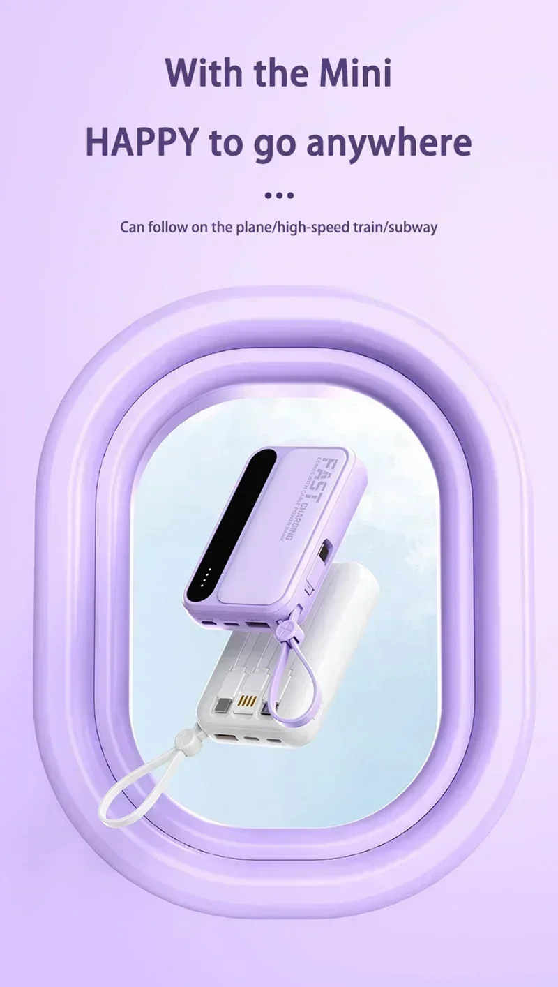 VIVO 500000mAh Power Bank Built in 4 Lines Large Capacity Super Fast Charging Portable External Battery for All Phones 2026 VIVO 500000mAh Power Bank Built in 4 Lines Large Capacity Super Fast Charging Portable External Battery for All Phones 2026