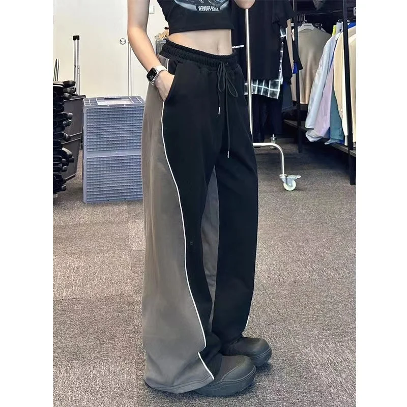 Autumn Winter Women Vintage Contrast Color Patchwork Sweatpants Loose Wide Leg Straight Mopping Lady Joggers Trousers Streetwear
Autumn Winter Women Vintage Contrast Color Patchwork Sweatpants Loose Wide Leg Straight Mopping Lady Joggers Trousers Streetwear