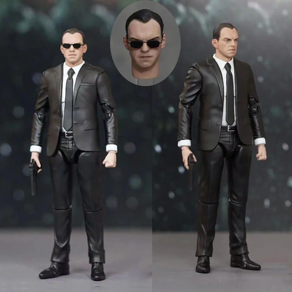 

1/12 Male Soldier Smith High Tech City Network Breaker Classic Black Suit Version 6Inch Action Figure Body Best Collection Dolls