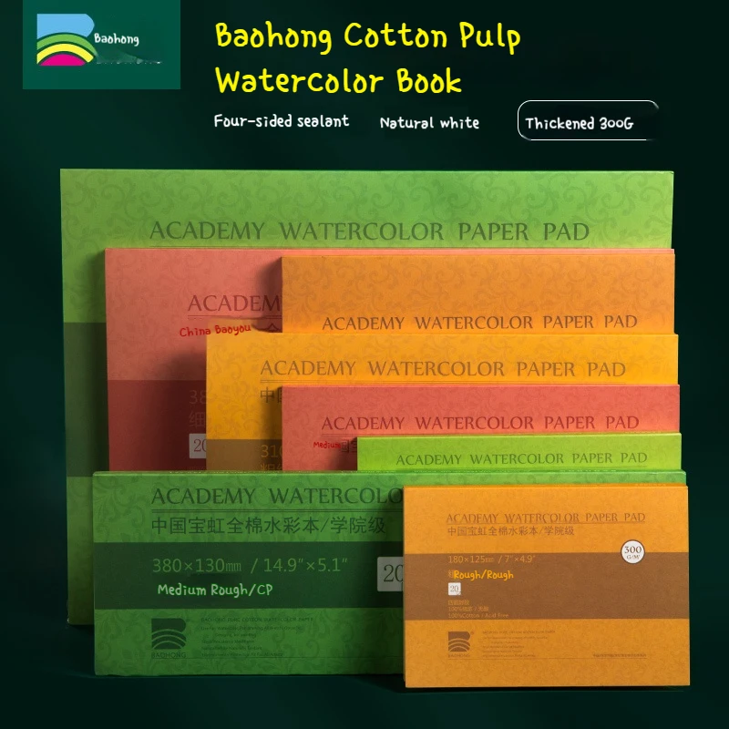 100% Cotton Watercolor Paper Pad 32K 16K 8K 4K A3 A4 A5 20Sheets Sketchbook Drawing Painting Paper Book For Art Student Supplies
100% Cotton Watercolor Paper Pad 32K 16K 8K 4K A3 A4 A5 20Sheets Sketchbook Drawing Painting Paper Book For Art Student Supplies