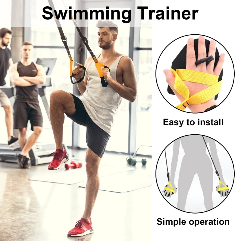 2 in 1 Swimming Arm Training Pull Rope with Hand Paddle Swimming Elastic Rope Resistance Band Training Equipment
2 in 1 Swimming Arm Training Pull Rope with Hand Paddle Swimming Elastic Rope Resistance Band Training Equipment