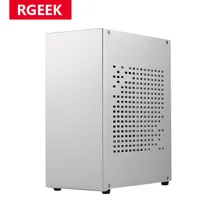 Aluminum HTPC Mini ITX Chassis Game Computer Case Support Graphics Card RTX2070 I5 with PCIE 3.0 cable Case K39 A07