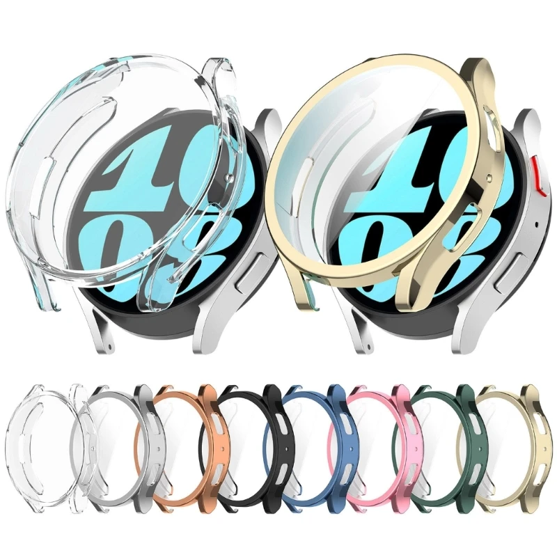 Чехол для защиты экрана для Samsung Galaxy Watch 6 40 мм/44 мм, корпус с полным покрытием, бампер из ТПУ, защитная рамка, защита от царапин
Чехол для защиты экрана для Samsung Galaxy Watch 6 40 мм/44 мм, корпус с полным покрытием, бампер из ТПУ, защитная рамка, защита от царапин