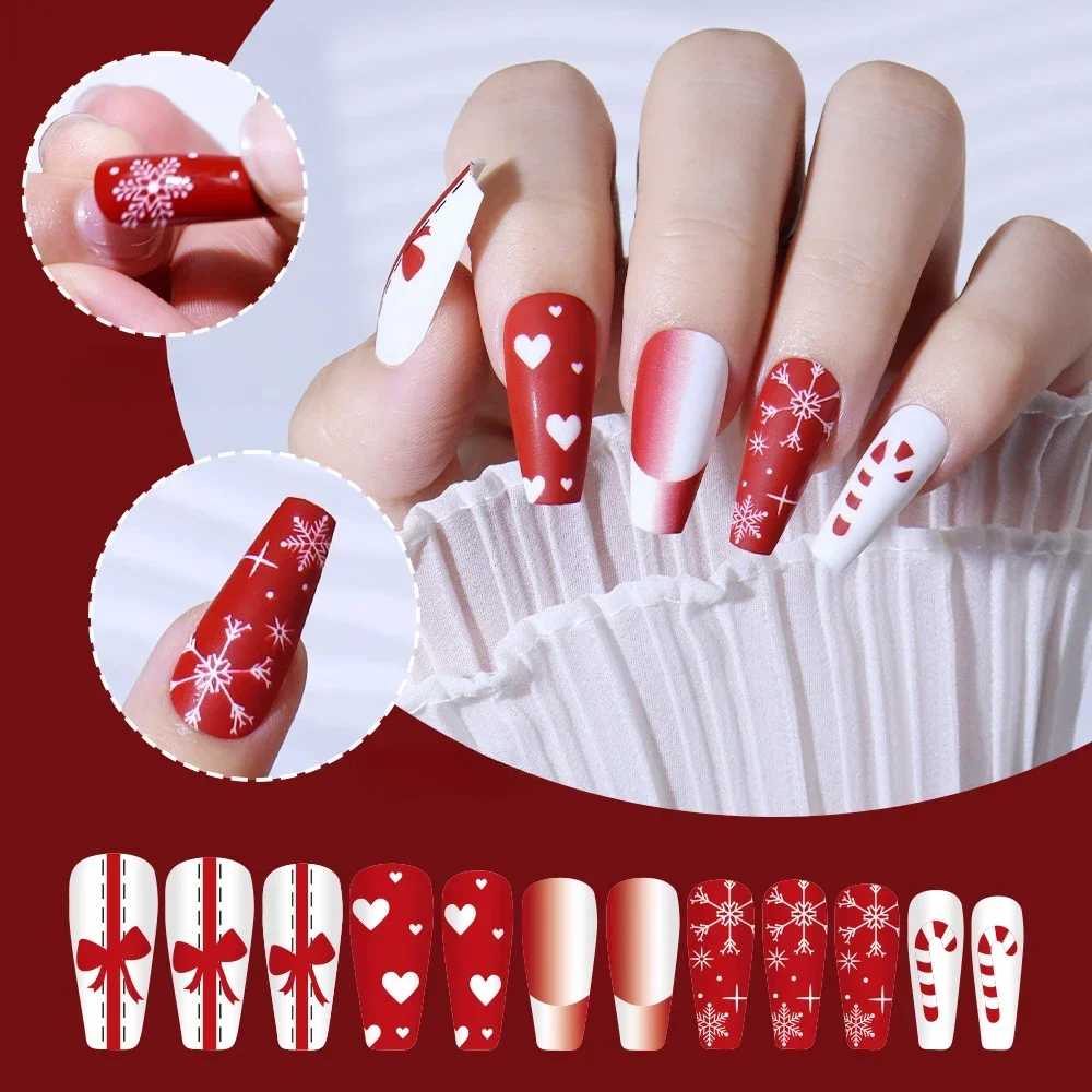 24PCS Christmas Nails False Nail Press on Short Fake Nails Wearable Nail Patch Removable Fake Nails Stick on Art
24PCS Christmas Nails False Nail Press on Short Fake Nails Wearable Nail Patch Removable Fake Nails Stick on Art