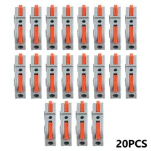 20Pcs Electrical Connector Wire Clamp Terminal Cable Conductor Reusable DIY Quick Connector Splicing Butt Cable Terminals
20Pcs Electrical Connector Wire Clamp Terminal Cable Conductor Reusable DIY Quick Connector Splicing Butt Cable Terminals