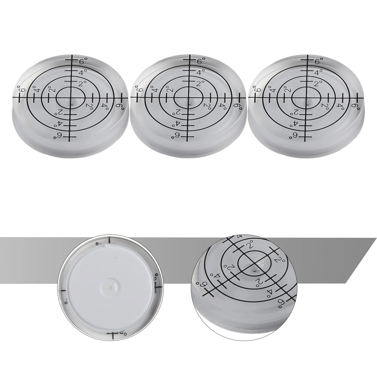 Brand New None Bubble Level Level Level White 1.26*0.28in 20°-30° 32×7mm 3pcs Acrylic Circular
Brand New None Bubble Level Level Level White 1.26*0.28in 20°-30° 32×7mm 3pcs Acrylic Circular