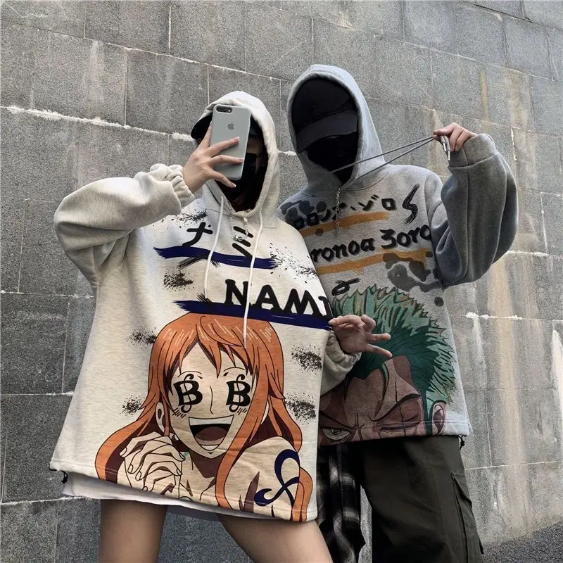 Cartoon Sweatshirt One Piece Zoro Creative Anime Joint Peripheral Fashion Print Student Loose Ins Hooded Casual Versatile Top
Cartoon Sweatshirt One Piece Zoro Creative Anime Joint Peripheral Fashion Print Student Loose Ins Hooded Casual Versatile Top