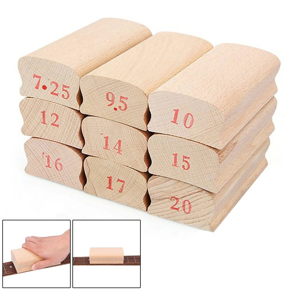 Wooden Guitar Radius Sanding Block Fret Leveling Finger-board Luthier Tools Guitar Parts #7.25/9.5/10/12/14/15/16/17/20inch
Wooden Guitar Radius Sanding Block Fret Leveling Finger-board Luthier Tools Guitar Parts #7.25/9.5/10/12/14/15/16/17/20inch