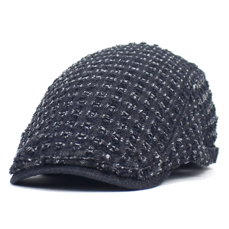 Four Seasons Denim Breathable Newsboy Caps Flat Peaked Cap Men and Women Painter Beret Hats 140
Four Seasons Denim Breathable Newsboy Caps Flat Peaked Cap Men and Women Painter Beret Hats 140