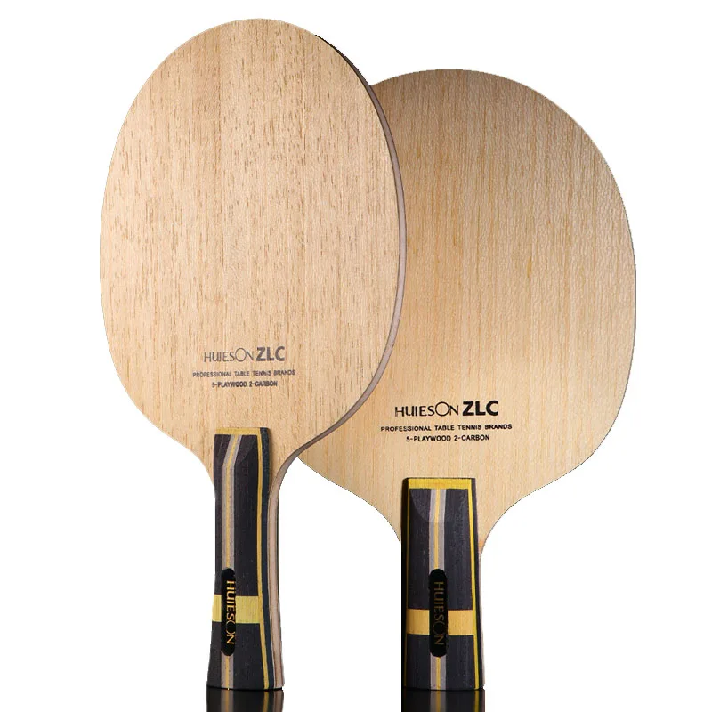 

Углеродная ракетка для настольного тенниса Huieson Super ZLC, 5-слойная древесина, 2-слойная ракетка для пинг-понга ZL, самодельные аксессуары для ракетки