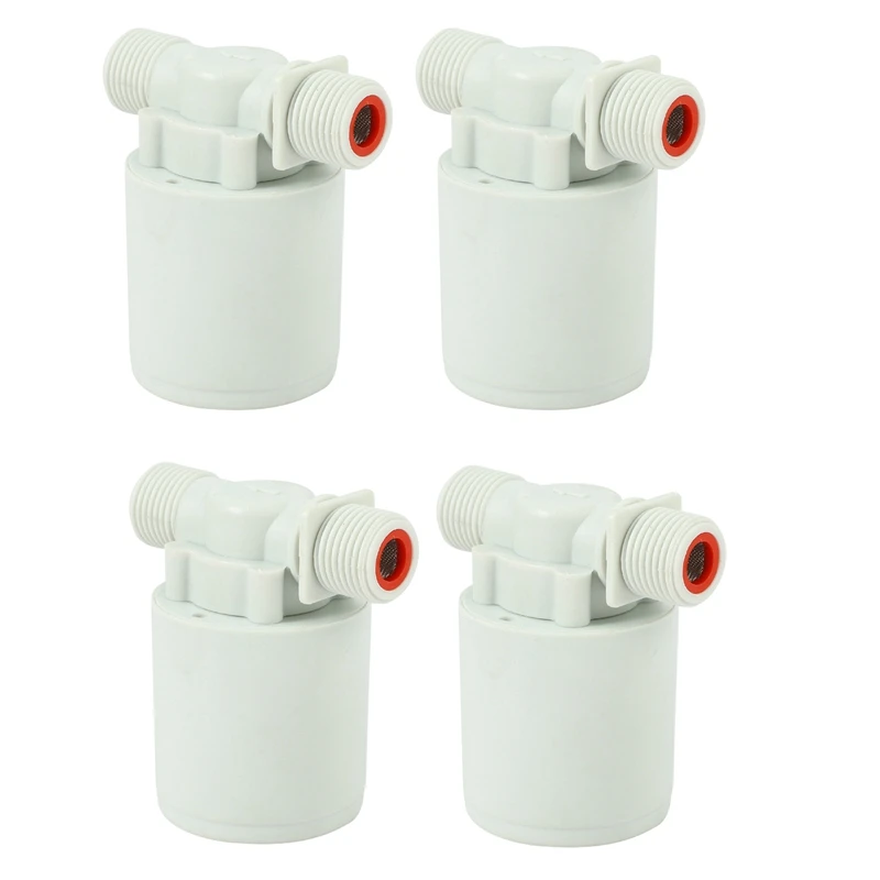 

4X 1/2 Inch Floating Ball Valve Automatic Float Valve Water Level Control Valve F/ Water Tank Water Tower