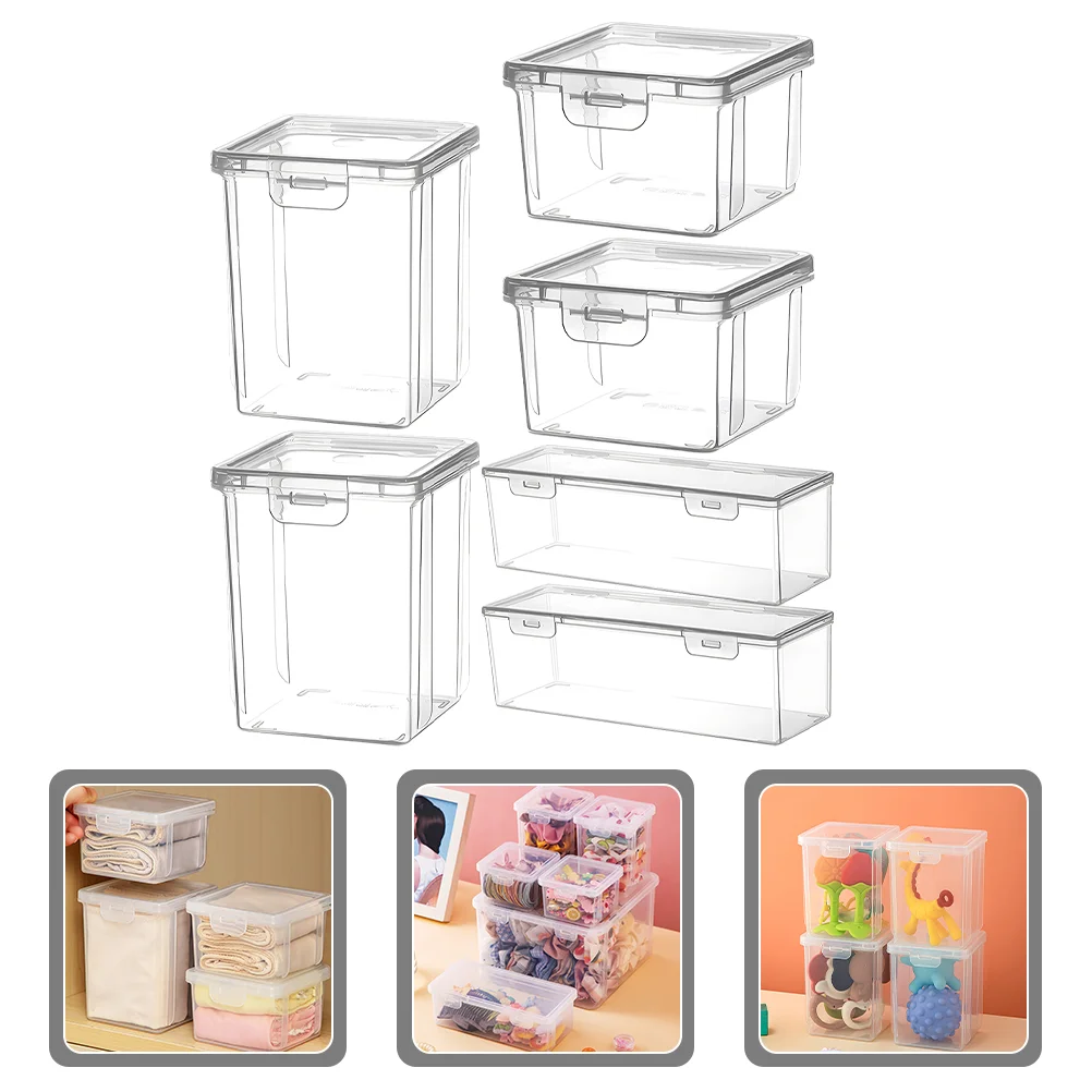 6 Pcs Piece Set Transparent Storage Box Hair Roller Clips Small Container Pp Clear Plastic Containers with Lids
6 Pcs Piece Set Transparent Storage Box Hair Roller Clips Small Container Pp Clear Plastic Containers with Lids