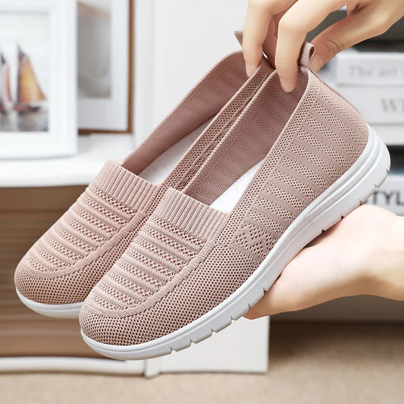 Women's 2024 Spring Single Shoes, Knitted Shoes, Flat Bottom, Casual Sports Shoes, Breathable Women's One Step Kick 36-41
Women's 2024 Spring Single Shoes, Knitted Shoes, Flat Bottom, Casual Sports Shoes, Breathable Women's One Step Kick 36-41