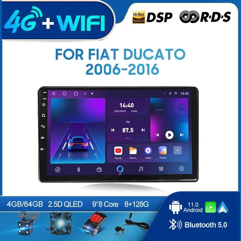 Автомагнитола QSZN для FIAT Ducato 2006-2016 LHD 2din Android 12,0, мультимедийный видеоплеер с GPS-навигацией, головное устройство 4G Carplay
Автомагнитола QSZN для FIAT Ducato 2006-2016 LHD 2din Android 12,0, мультимедийный видеоплеер с GPS-навигацией, головное устройство 4G Carplay