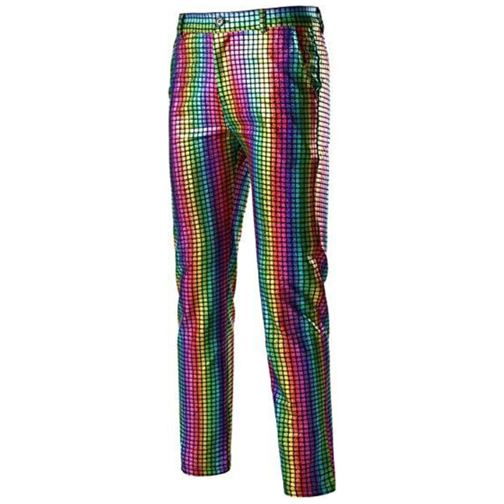 Men's Clothes Plaid Sequin Glitter Straight Pants Retro Disco Dress Party Dancer Trousers Nightclub DJ Stage Man Pants
Men's Clothes Plaid Sequin Glitter Straight Pants Retro Disco Dress Party Dancer Trousers Nightclub DJ Stage Man Pants