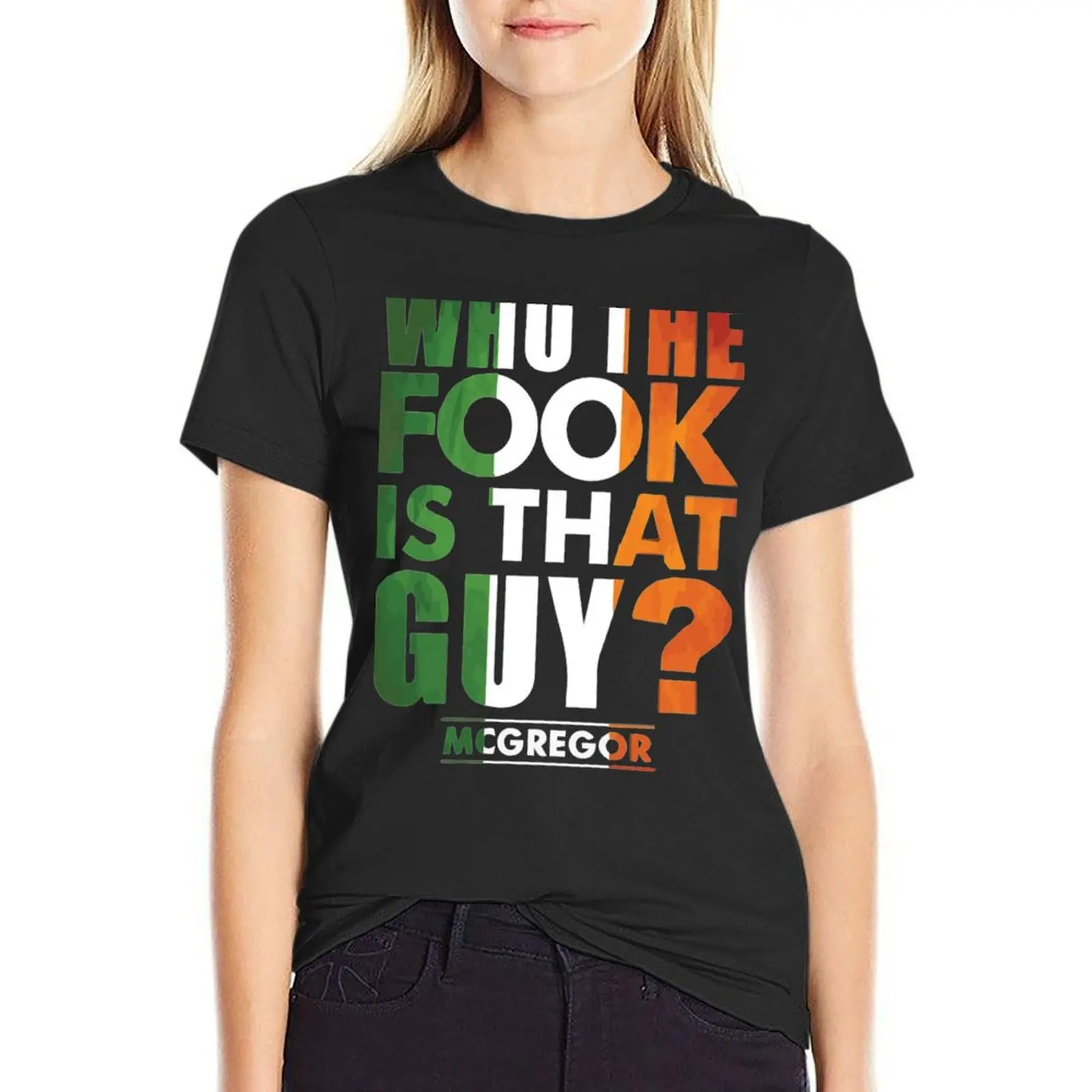 Conor McGregor Who the Fook Essential T-Shirt summer clothes plus size tops Women tops
Conor McGregor Who the Fook Essential T-Shirt summer clothes plus size tops Women tops