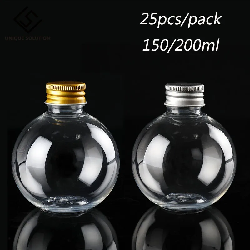 25Pcs 150ml 200ml Plastic Bottles Empty Leak Proof 150ml Transparent Container Ball Bottle Water Bottles For Home Decor
25Pcs 150ml 200ml Plastic Bottles Empty Leak Proof 150ml Transparent Container Ball Bottle Water Bottles For Home Decor