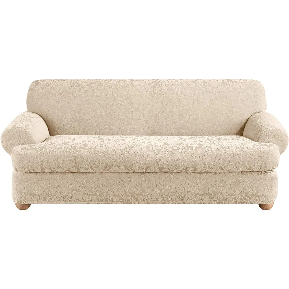 Stretch Jacquard Damask 2 Piece T Cushion Sofa Slipcover in Oyster Adjustable Sofa Cover for Living Room Covers Elastic Home
Stretch Jacquard Damask 2 Piece T Cushion Sofa Slipcover in Oyster Adjustable Sofa Cover for Living Room Covers Elastic Home