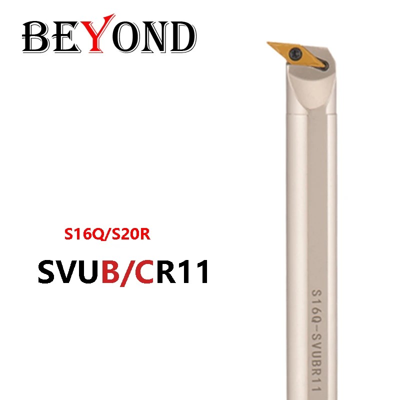 BEYOND 16mm 20mm SVUBRR SVUCR S16Q-SVUCR11 S20R-SVUBR11 Internal Lathe Tool Holder CNC Shank White Nickel Coating Boring Bar
BEYOND 16mm 20mm SVUBRR SVUCR S16Q-SVUCR11 S20R-SVUBR11 Internal Lathe Tool Holder CNC Shank White Nickel Coating Boring Bar