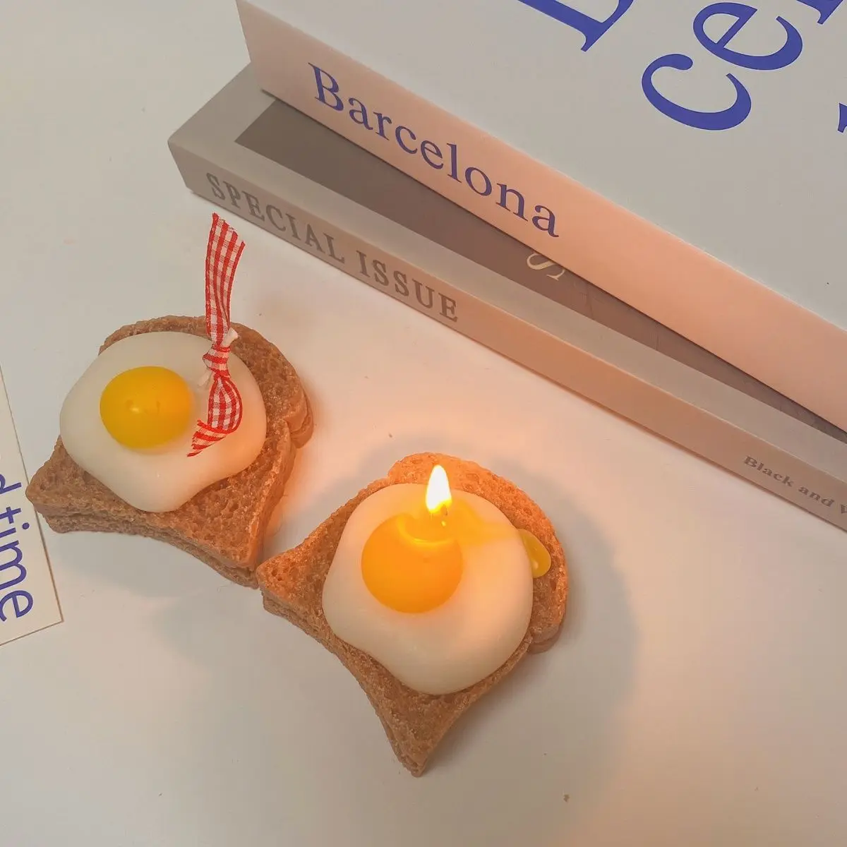 Cute and Funny Omelette Shape Aromatherapy Romantic Candles for Birthday Gift for Girls
Cute and Funny Omelette Shape Aromatherapy Romantic Candles for Birthday Gift for Girls