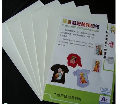 Laser Dark Color Sublimation Heat Transfer Paper For Pen T-shirt Print A4 Size 50pcs/pack
Laser Dark Color Sublimation Heat Transfer Paper For Pen T-shirt Print A4 Size 50pcs/pack