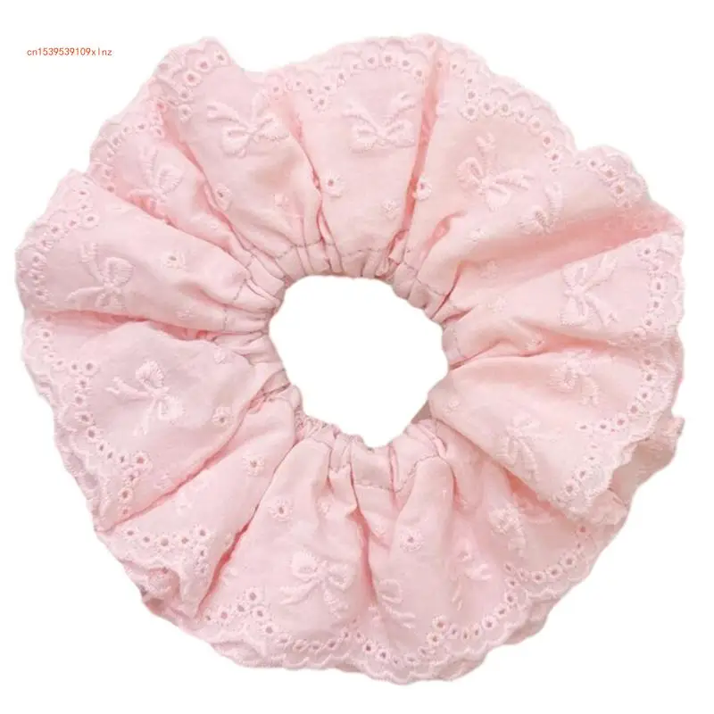 

Women's Lace Scrunchies Large Elastic Hair Scrunchy Bobbles Ponytail Holder