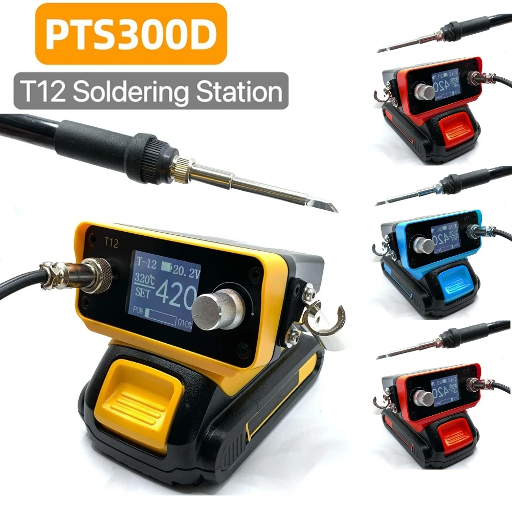 PTS300D T12 Soldering Stations Portable Cordless Temperature Controller Soldering Station Adjustable Household Maintenance Tools
PTS300D T12 Soldering Stations Portable Cordless Temperature Controller Soldering Station Adjustable Household Maintenance Tools