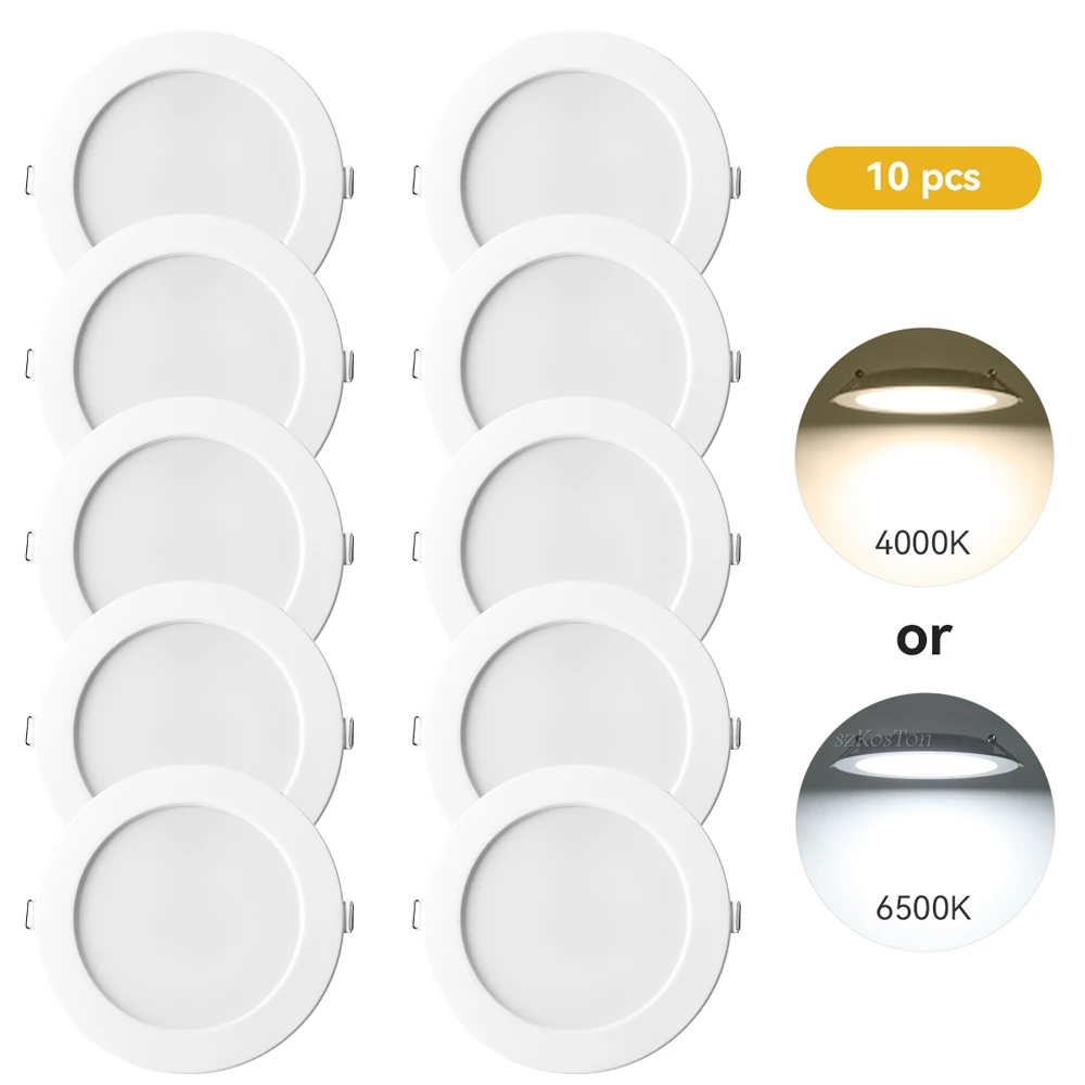 10pcs/Lot Led Downlight 220V Ceiling Light 5W 7W Recessed Down Lights Round Panel 9W 12W 20W Indoor Warm Cold White Spotlight
10pcs/Lot Led Downlight 220V Ceiling Light 5W 7W Recessed Down Lights Round Panel 9W 12W 20W Indoor Warm Cold White Spotlight