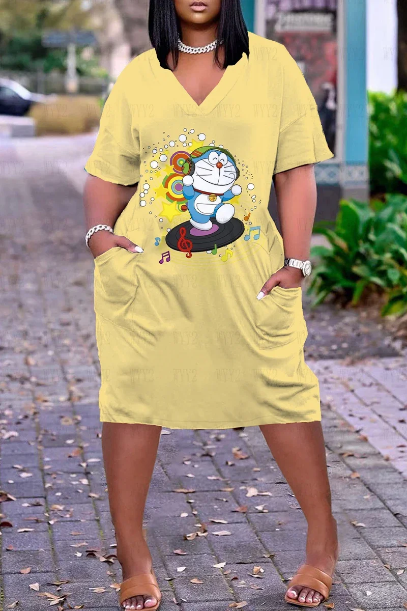 Pocket Summer Women's Clothing Free Shipping Loose 2000s Clothes Y2k Dress V-neck Comfort Prom Clothes for Woman Korean Fashion
Pocket Summer Women's Clothing Free Shipping Loose 2000s Clothes Y2k Dress V-neck Comfort Prom Clothes for Woman Korean Fashion