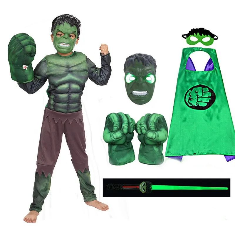 Halloween Carnival Party Green Muscle Costumes for Kids Fancy Dress Up Cosplay Boy Child Clothing Anime Movie Role-playing
Halloween Carnival Party Green Muscle Costumes for Kids Fancy Dress Up Cosplay Boy Child Clothing Anime Movie Role-playing