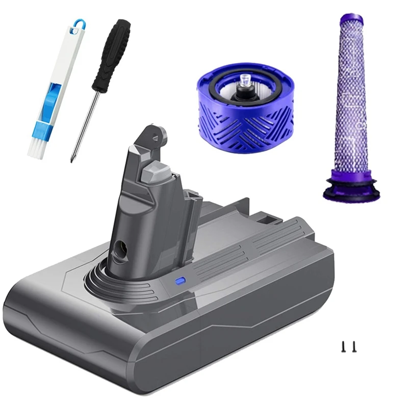21.6V V6 DC62 Battery Adapter+Filters Full Kit Vacuum Accessories For Dyson V6 SV04 SV03 DC58 DC59 DC61 DC74 Animal DC72 Vacuum
21.6V V6 DC62 Battery Adapter+Filters Full Kit Vacuum Accessories For Dyson V6 SV04 SV03 DC58 DC59 DC61 DC74 Animal DC72 Vacuum