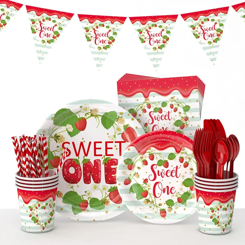 16 Guests Strawberry Happy Birthday Party Sweet One Party Tableware Party Paper Plates Birthday Baby Shower Decoration
16 Guests Strawberry Happy Birthday Party Sweet One Party Tableware Party Paper Plates Birthday Baby Shower Decoration