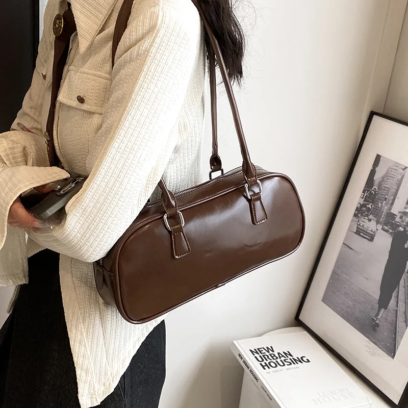 بلون بولي Leather حقائب جلدية تحت الإبط للنساء 2026 ربيع الكورية موضة ريترو حقيبة كتف بسيطة سيدة حقائب اليد والمحافظ بلون بولي Leather حقائب جلدية تحت الإبط للنساء 2026 ربيع الكورية موضة ريترو حقيبة كتف بسيطة سيدة حقائب اليد والمحافظ